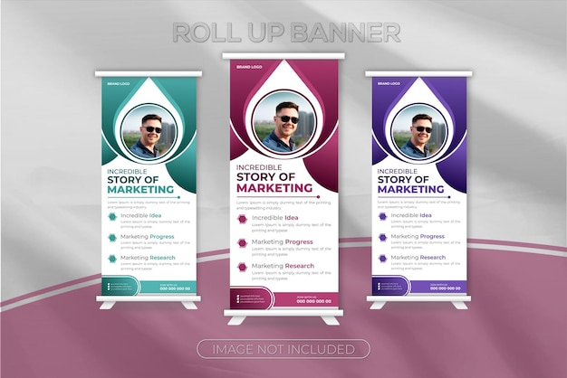 Professional Modern Corporate business Roll-up Banner or Design Template