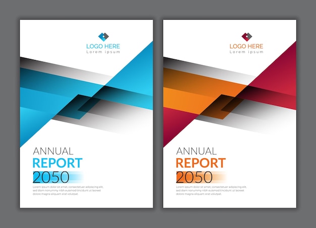 Professional Modern corporate colorful Annual Report Cover