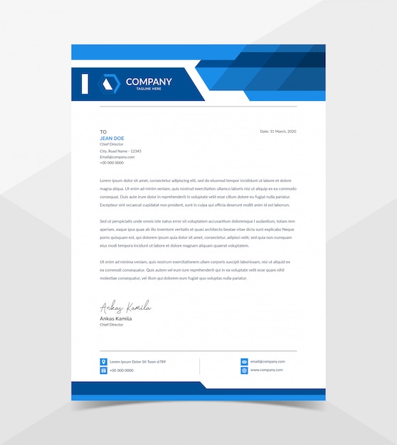 Professional And Modern Corporate Letterhead Template