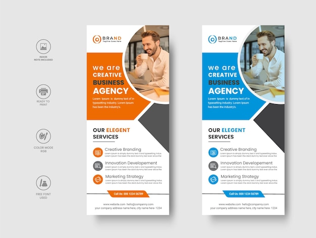 Professional modern Corporate roll up banner template