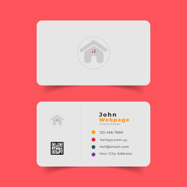 Vector professional modern creative business card design template