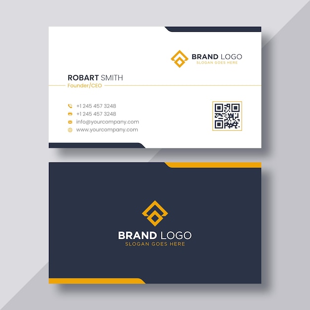 Professional modern creative business card for print