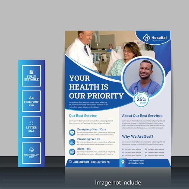 Professional Modern and Creative Medical Flyer Design