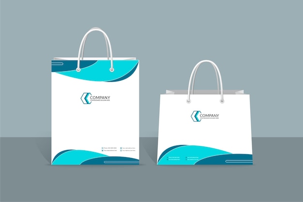 Professional modern creative shopping bag template