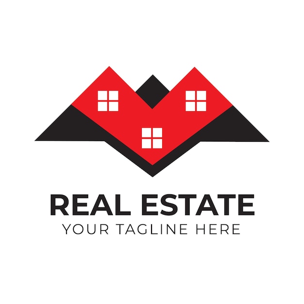 Professional modern real estate house home logo design