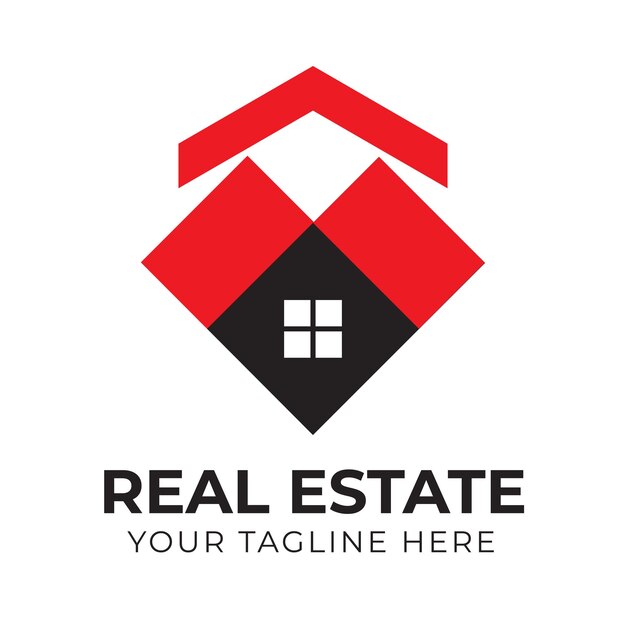 Professional modern real estate house home logo design