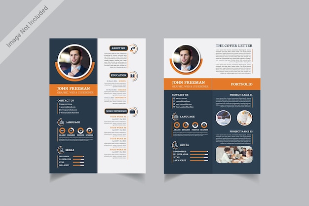 Professional modern resume or cv template