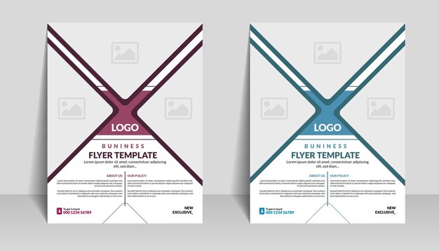 Professional modern webinar agency and corporate business flyer or brochure report template design