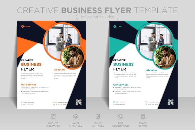 Professional modern webinar agency and corporate business flyer or brochure template design