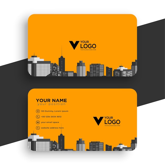 Vector professional new modern vector business card design