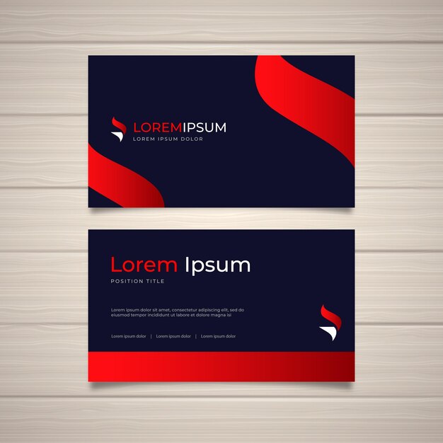 professional new modern vector business card design