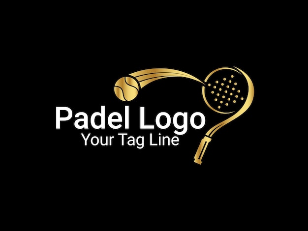 Professional Padel logo design with modern minimalist style Padel logo design template