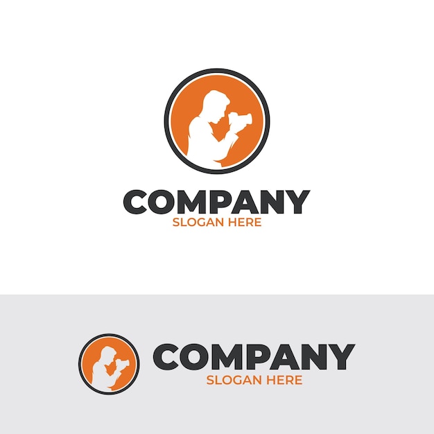 Vector professional photographer logo design inspiration