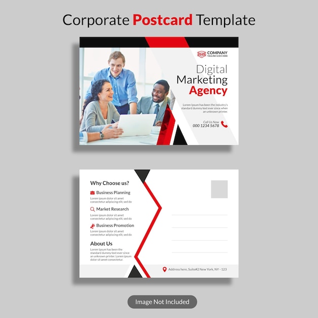 professional postcard template