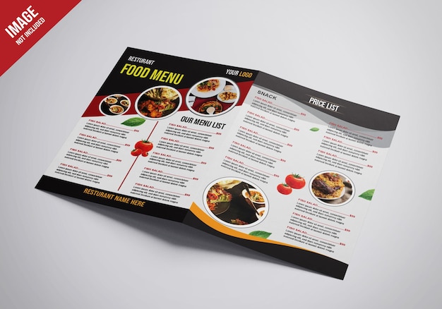 Professional quality restaurant food menu template design