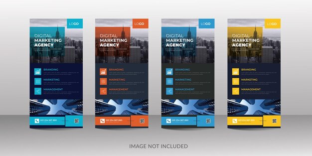 Professional rack card or dl flyer design template