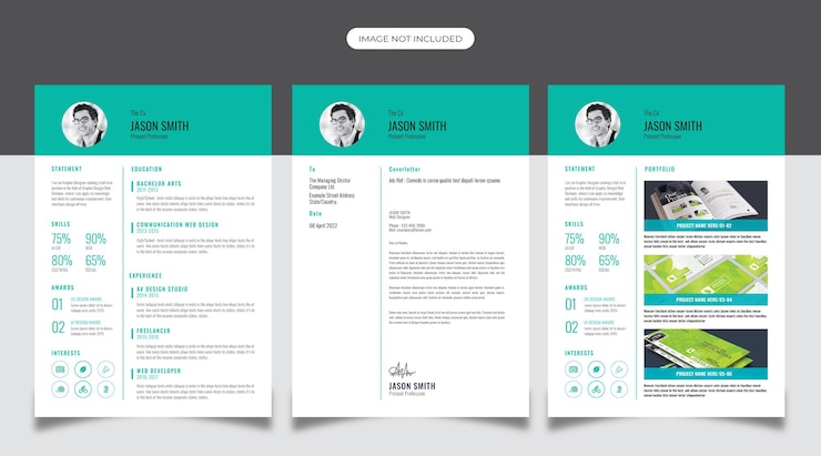 Vector professional resume design
