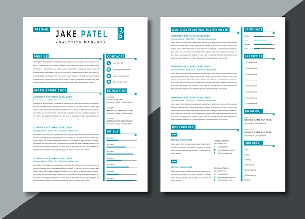 professional resume design