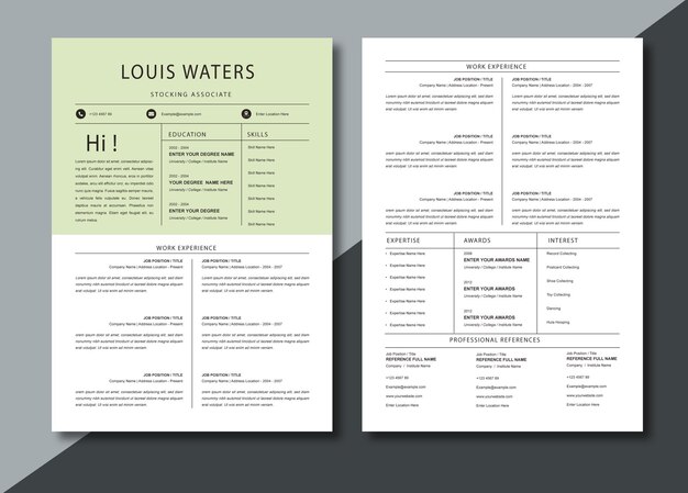 professional resume Template