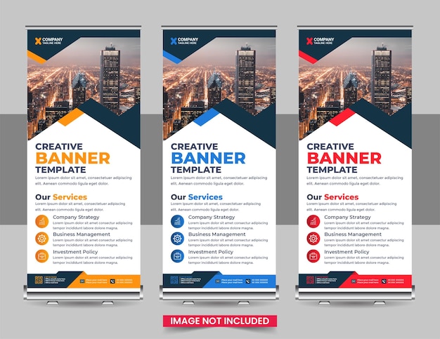 professional roll up banner design template