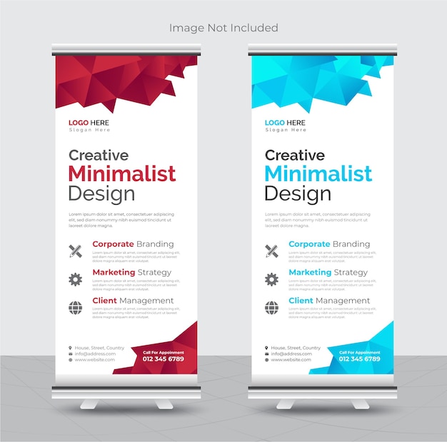 Professional roll up banner design template