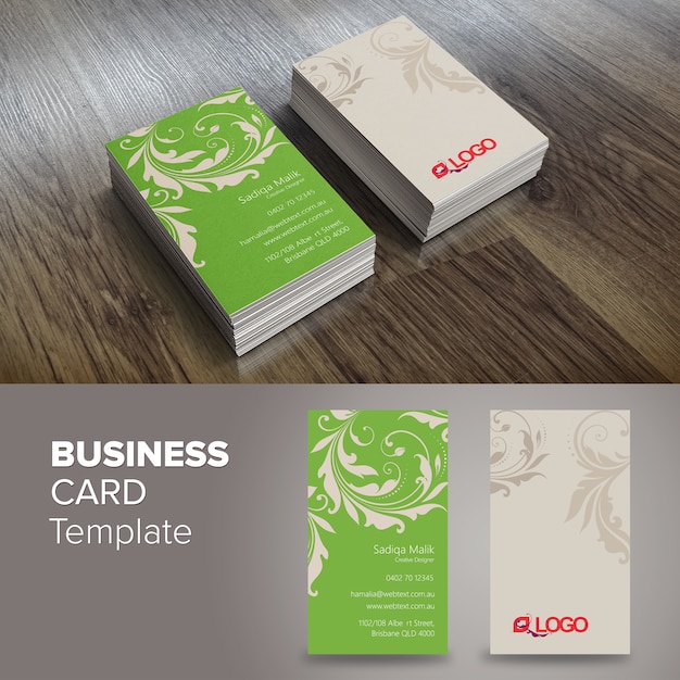 professional saloon business card