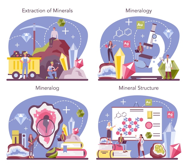 Scienziato professionista che studia pietra naturale e struttura minerale