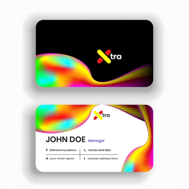 Vector professional smart elegant modern business card template