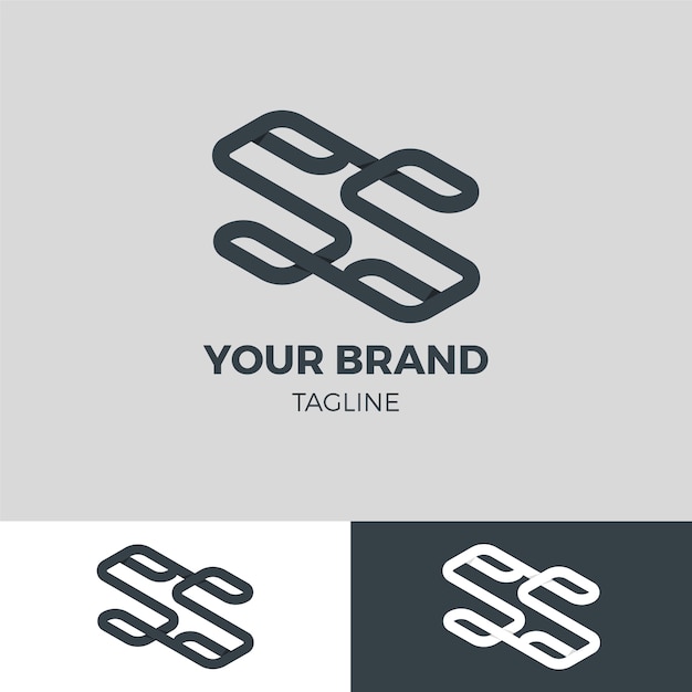 Vector professional ss logotype template