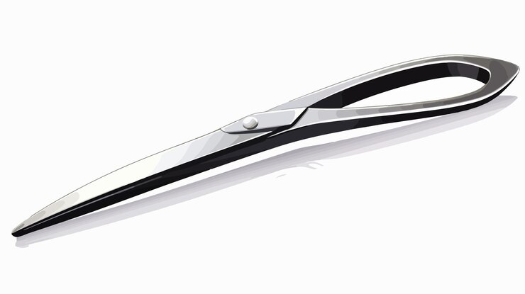Vector professional stainless steel tweezer vector illustration