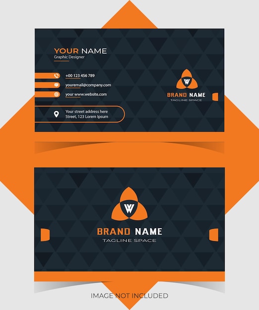 Professional and standard business card design template