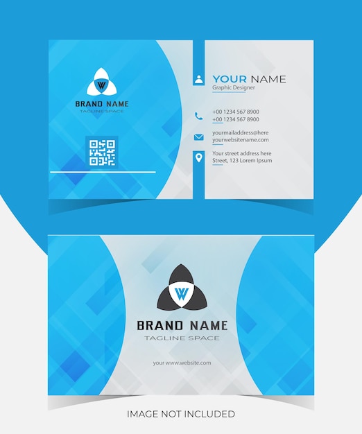 Professional and standard business card design template