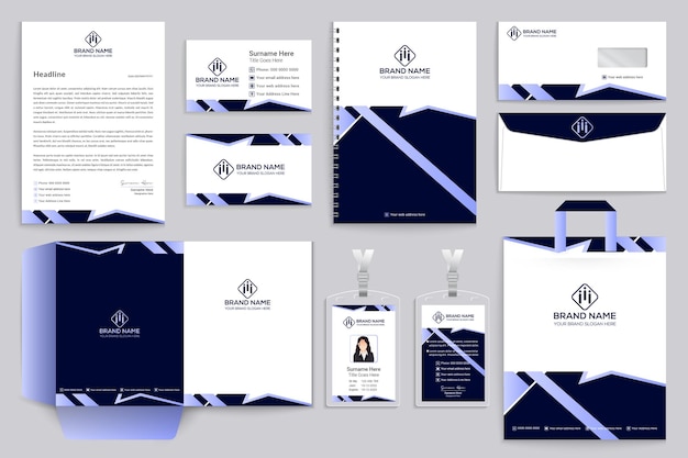 Professional stationery mockup