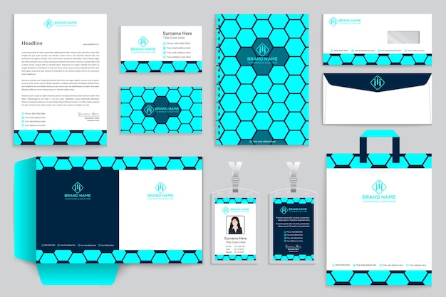 Professional stationery template
