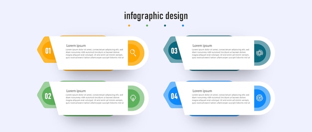 Professional steps infographic design