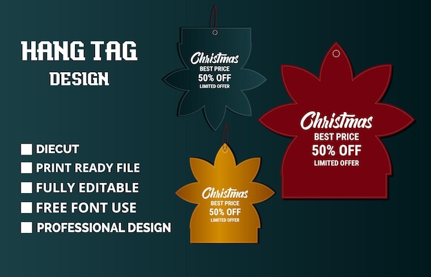 Professional tag design vector