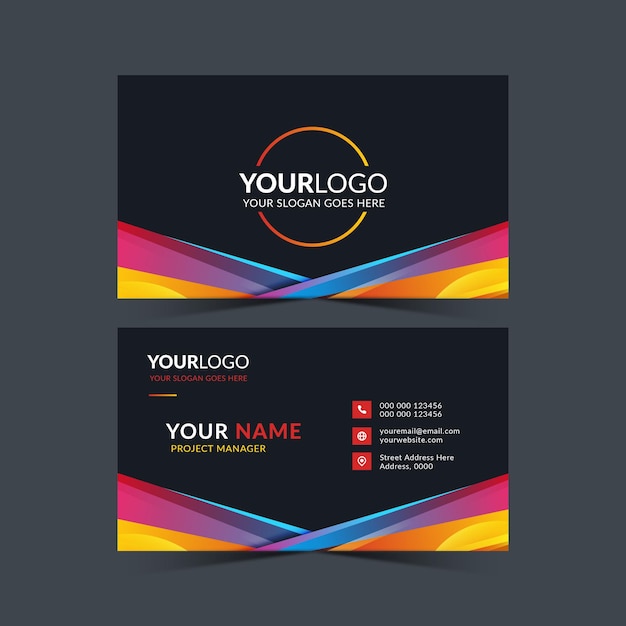 Vector professional template business card