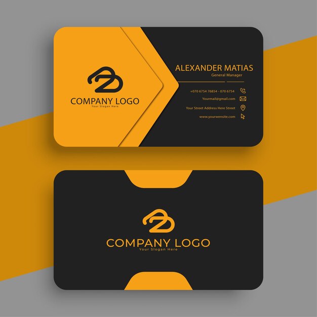 Professional trend new business card design template