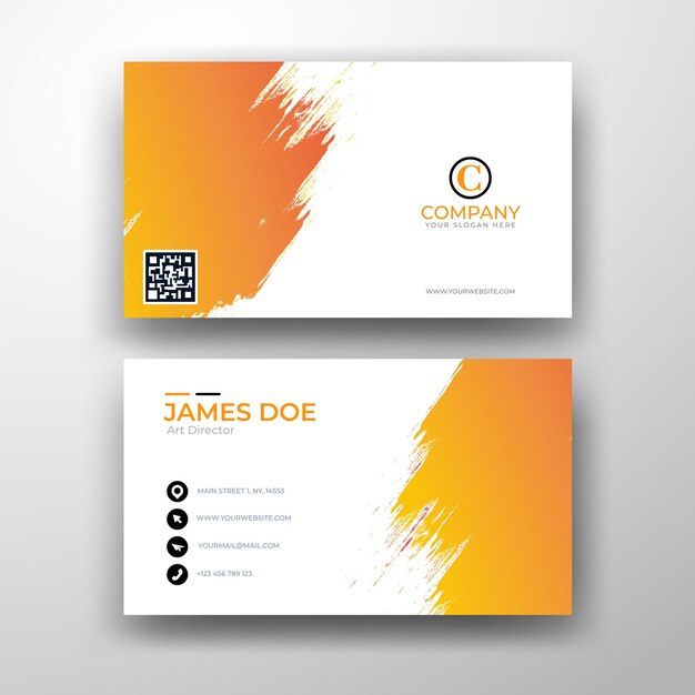 professional trend new business card design template