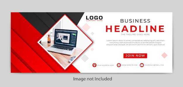 Professional and trendy business banner design template