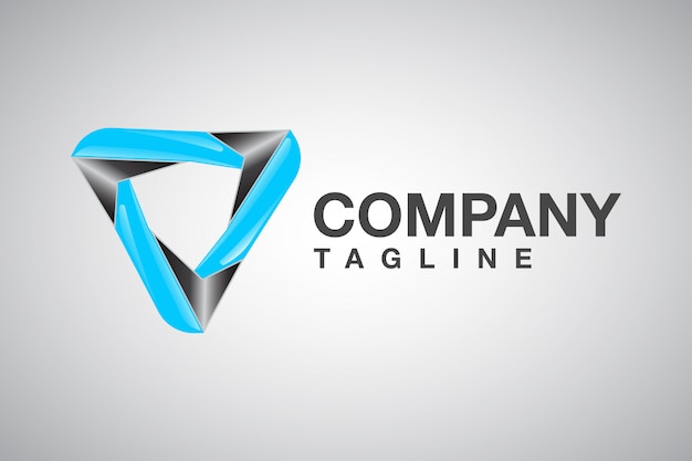 Professional Triangle 3D Logo