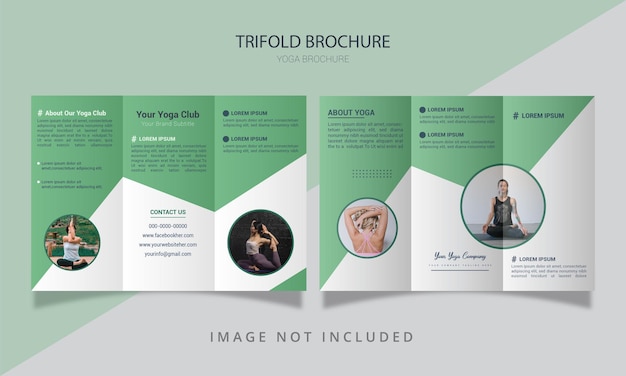 Professional trifold business brochure template design for your brand