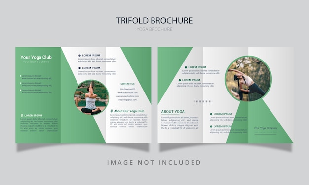 Professional trifold business brochure template design for your brand