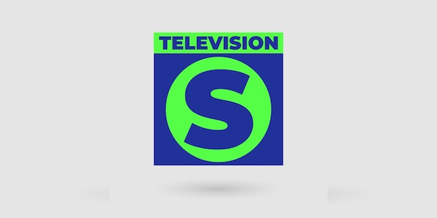 Professional TV Channel Logo Design Concept vector illustration