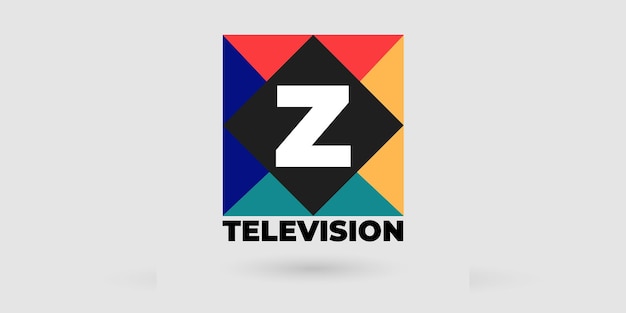 Professional TV Channel Logo Design Concept vector illustration