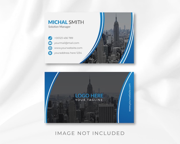 Vector professional and unique business card template premium vector