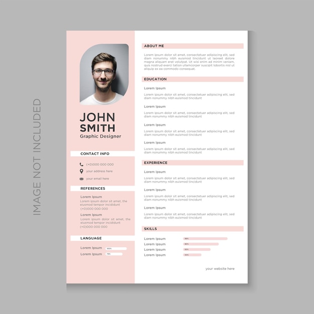 professional unique cv resume template clean design with creative and elegant look