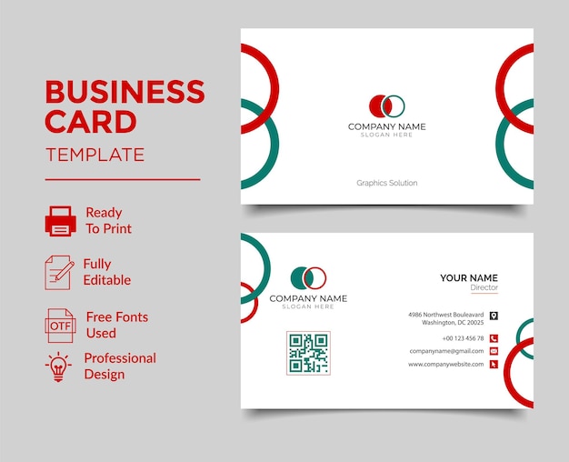 Professional visiting and business card