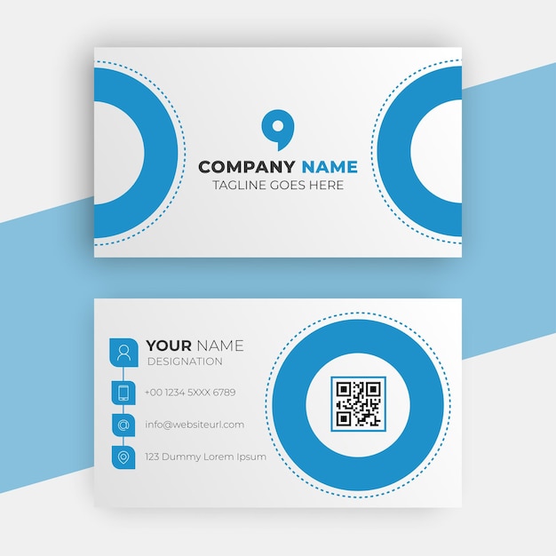 Professional visiting card design template vector