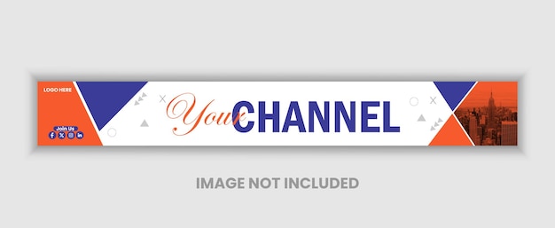 professional youtube banner cover template design